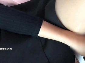 Petite nurse enjoys hard sex on big bed after a quick dress