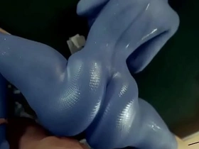 Hentai-style animation of big-boobed girl getting hard fucked