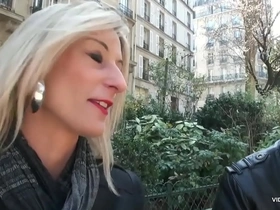 Sizzling hot MILF Cali Cruz gets wild with a random partner in France