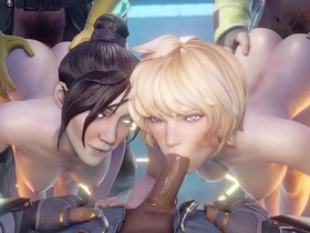 Experience the thrill of Apex Legends in a unique animated porn video