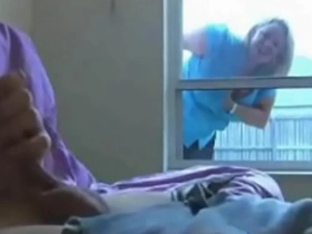 Madura woman gets caught spying through the window
