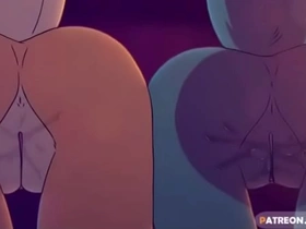 Three furry friends get naughty together