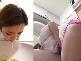 Sick girls engage in intense puking and vomiting session