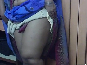 Sexy Indian babe Lily enjoys pleasuring her big fat ass