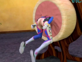 Dva's secret life: Overwatch hentai gloryhole fun