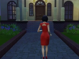 The naughty son continues his secret affair with his stepmom after returning from work